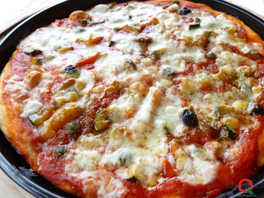 Pizzacirio com verdure e mozzarella macro- Grassi