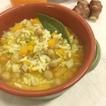 Zuppa con riso, ceci e olio agli agrumi by Micaela Ferri