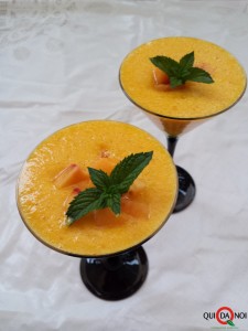 PESCHE ALLO ZAFFERANO E GRAND MARNIER