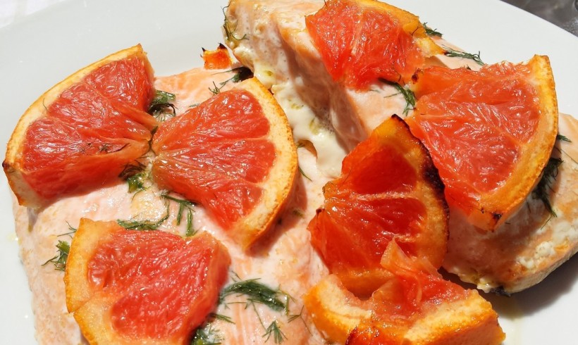 SALMONE AL POMPELMO ROSA E ANETO