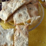 Crackers al limone e rosmarino