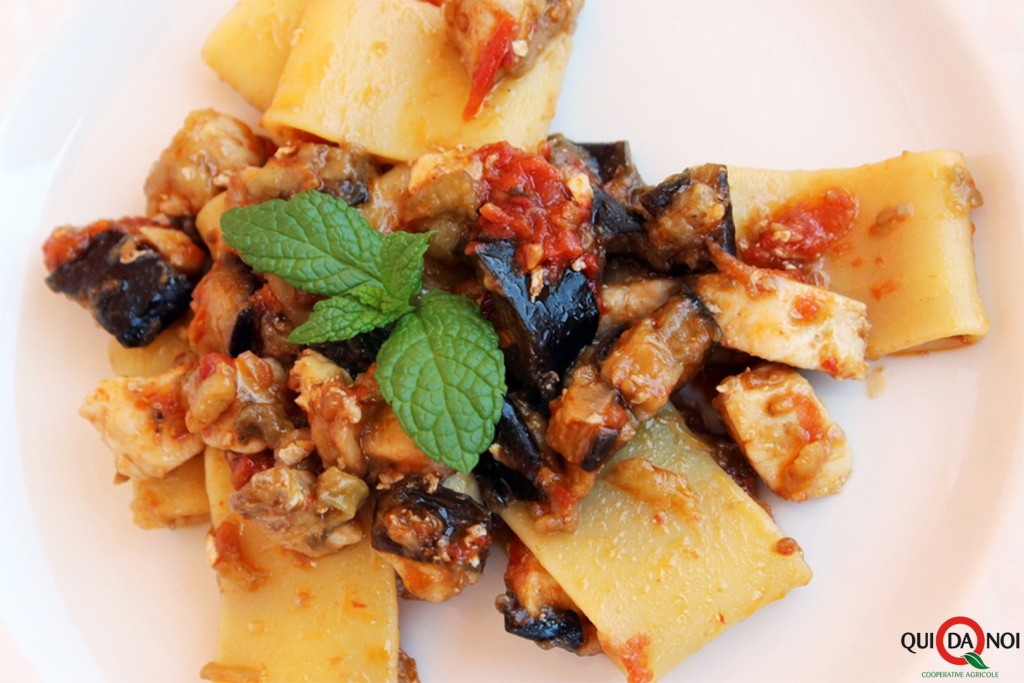 pasta pesce spada e melanzane