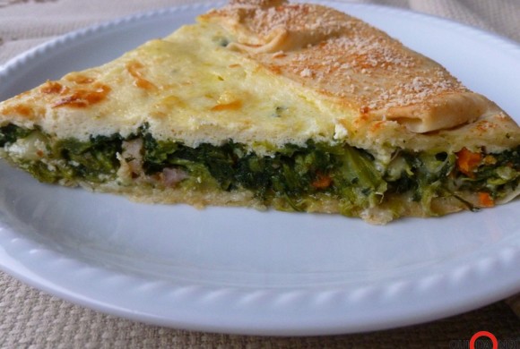 QUICHE DI ERBETTE E PASTA DI PANE