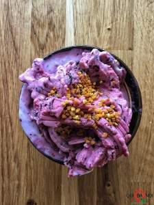 Gelato vegano ai mirtilli