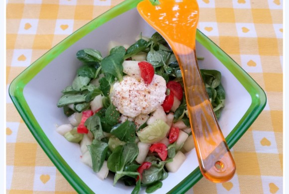 INSALATA DI MELONE BIANCO E RICOTTA