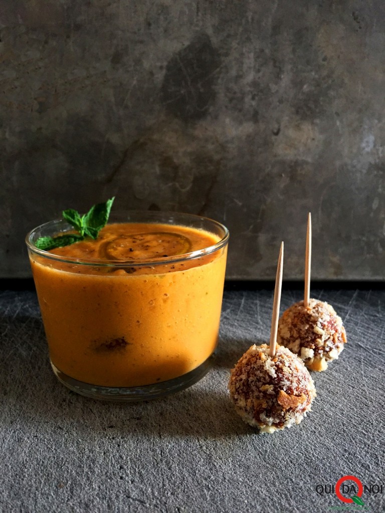 Gazpacho di melone alla menta con polpettine di 'nduja di Spilinga_Paola Uberti_IMG1