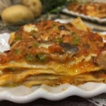 LASAGNE AL FORNO CON RAGU’ DI PATATE