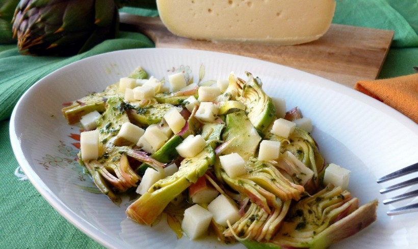 Insalata di carciofi e Casciotta d’Urbino D.O.P.