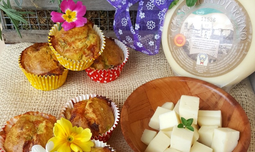 MUFFIN ALLE ZUCCHINE E CASCIOTTA (senza glutine)