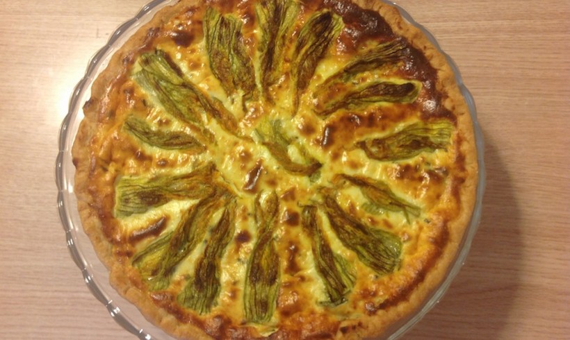 QUICHE CON FIORI DI ZUCCHINA