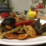 TROFIE AL BASILICO CON FRUTTI DI MARE