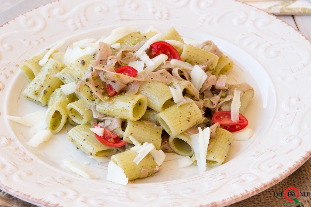 rigatoni pistacchi mortadella casciotta (2)