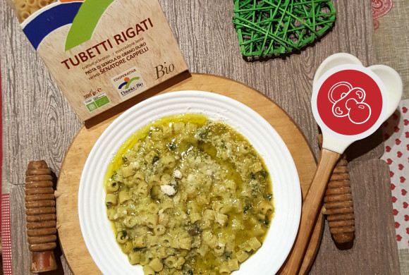 MINESTRONE DI VERDURE ALLA CURCUMA CON TUBETTI “DAUNIA e BIO”