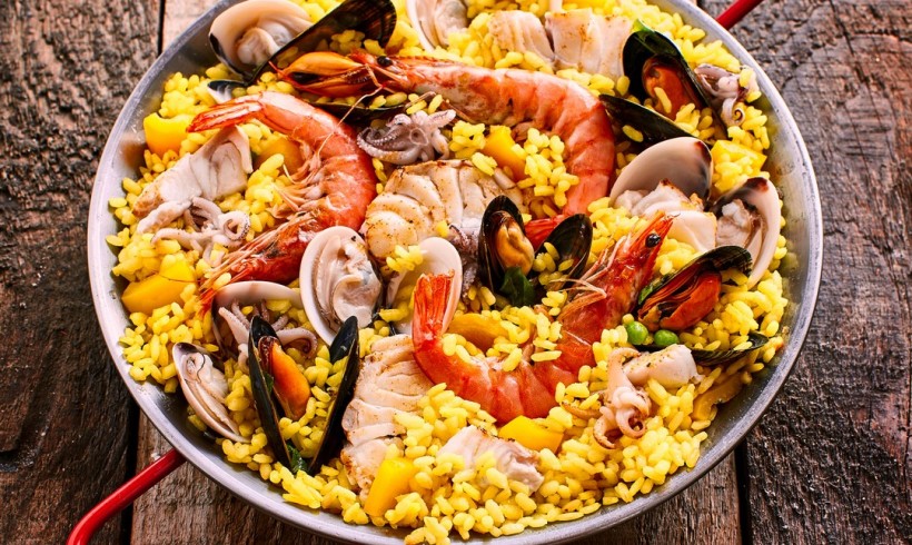 Paella di frutti di mare allo zafferano di Navelli