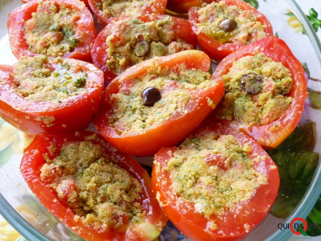 pomodori ripieni al pesto step (3) -Grassi