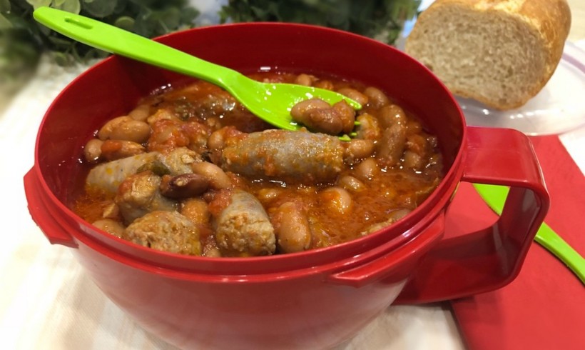 Fagioli all’uccelletto con salsiccia