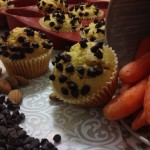 Muffin alle carote con gocce di cioccolato