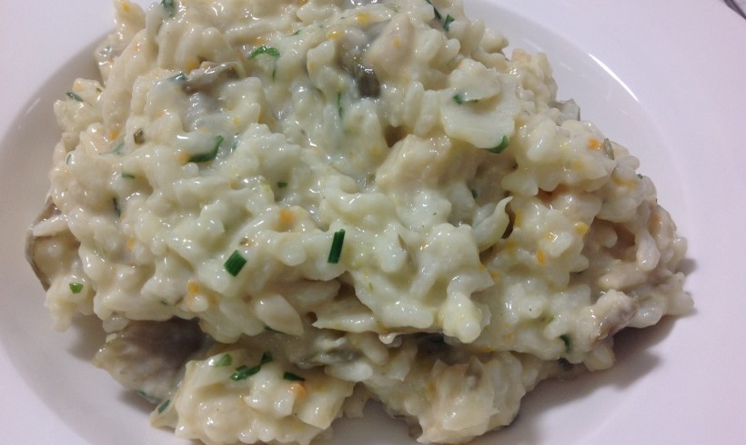 Risotto di pesce e carciofi