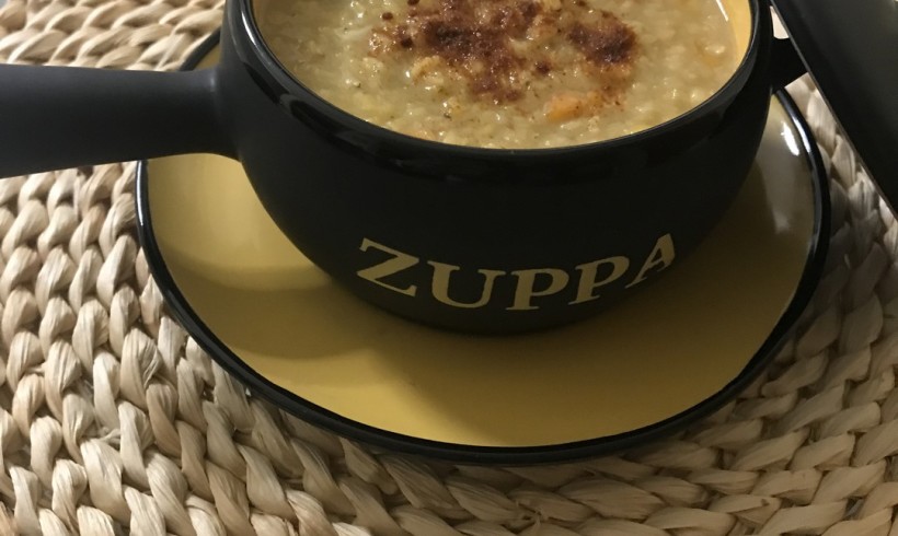 Zuppa di topinambur e lenticchie