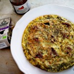 Frittata all'origano con pomodori secchi