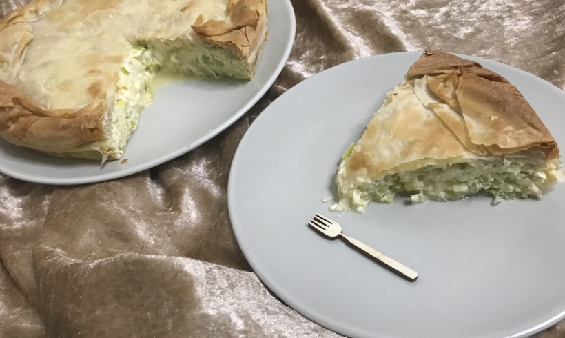 Torta salata al porro di Cervere