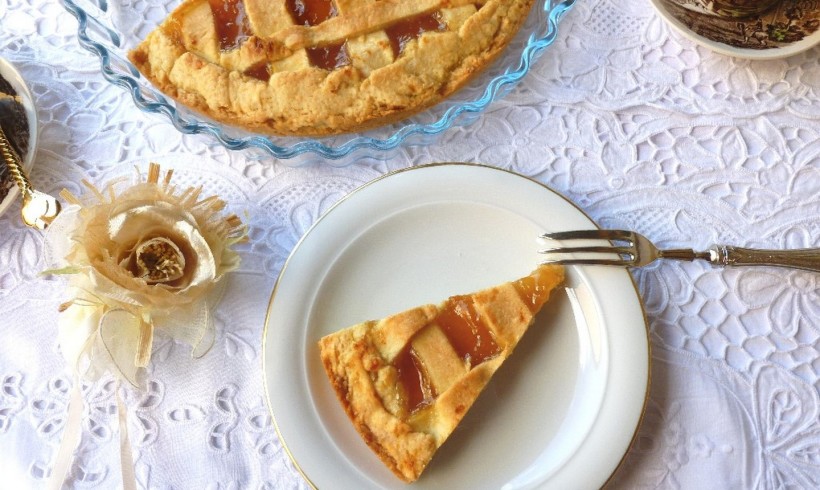 Crostata di confettura di albicocche