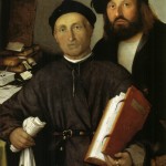 Ritratto del medico bergamasco, Giovanni Agostino della Torre, con il figlio Niccolò (di Lorenzo Lotto)