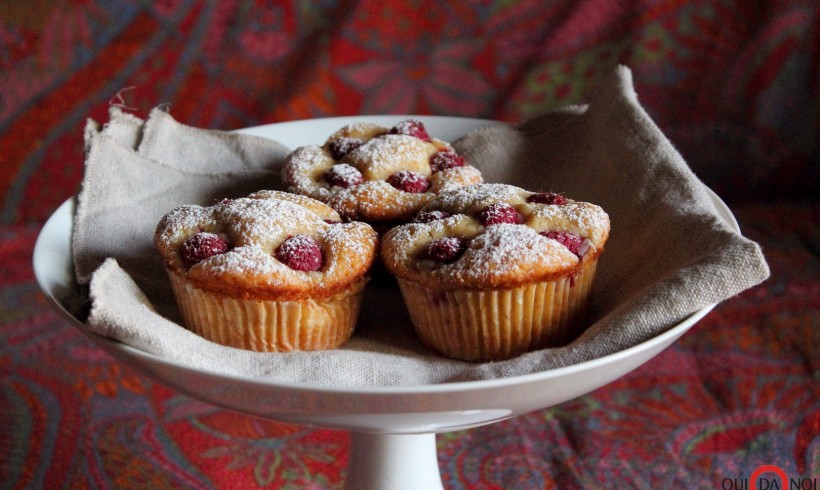 Muffin ai lamponi con yogurt