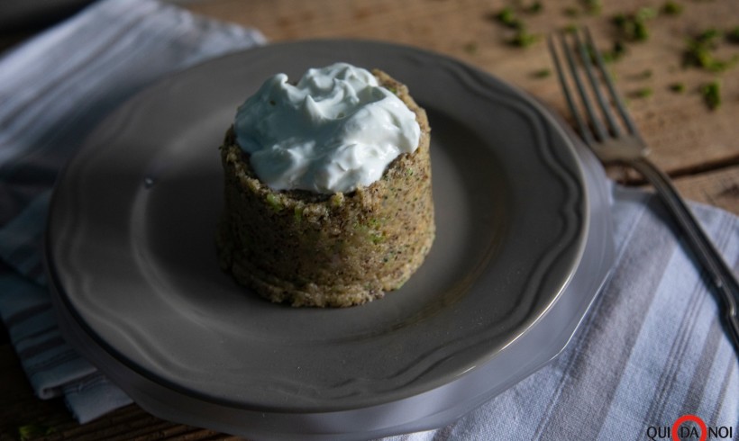 Polenta ai broccoli con stracciatella di bufala