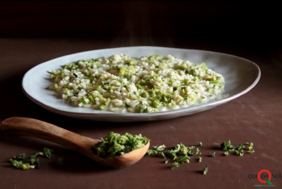 Risotto con broccolo disidratato