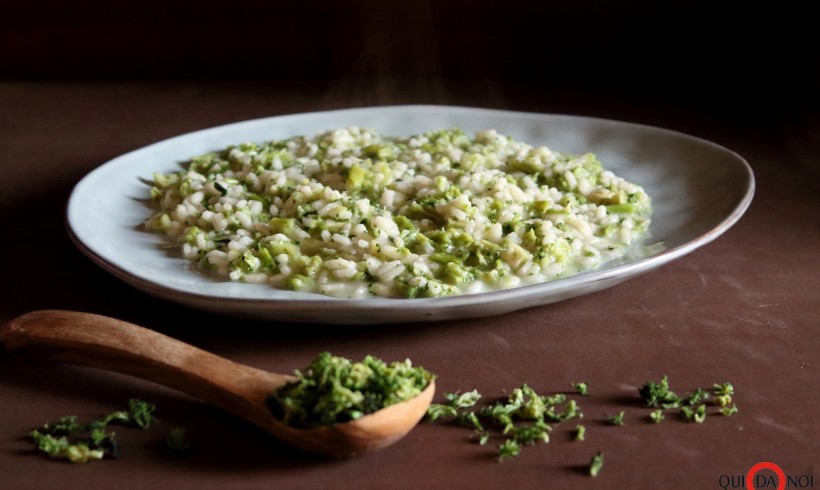 Risotto con broccolo disidratato