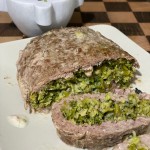Rotolo di carne farcito con formaggio e broccolo disidratato Farris