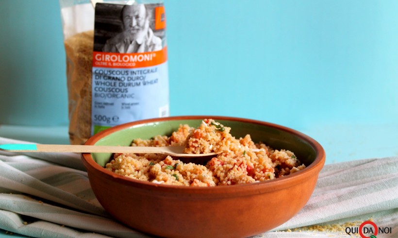 Cous cous con pomodori arrostiti e cacioricotta